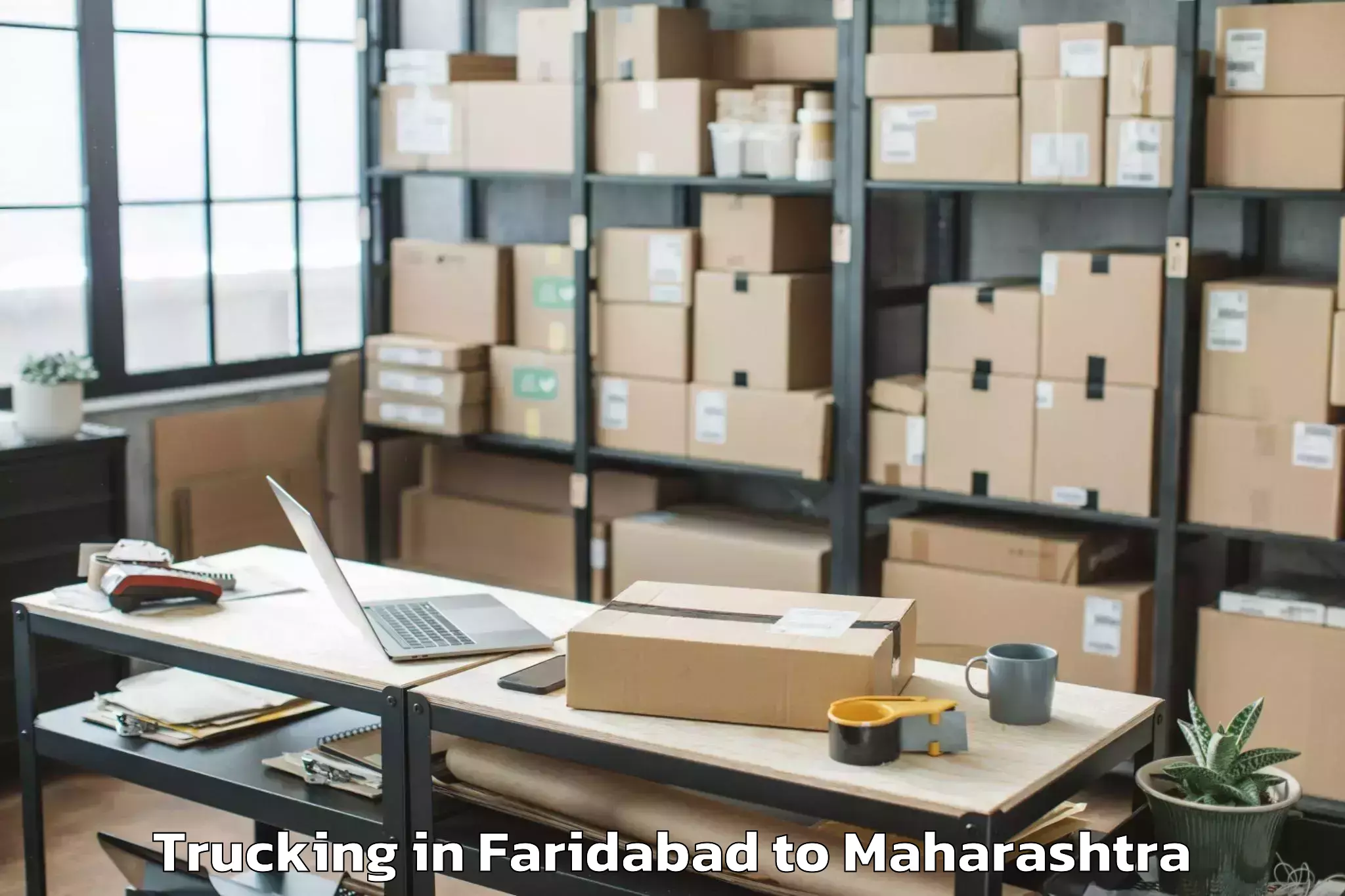 Book Faridabad to Kinwat Trucking Online